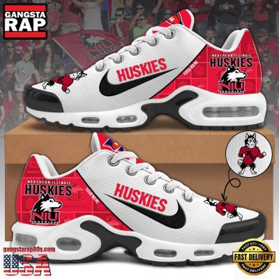 NCAA Custom Name Northern Illinois Huskies Football Mascot Symbol Air Max Plus Shoes Running Sneakers