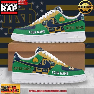 Notre Dame Fighting Irish Customize Air Force 1 Sneakers Shoes