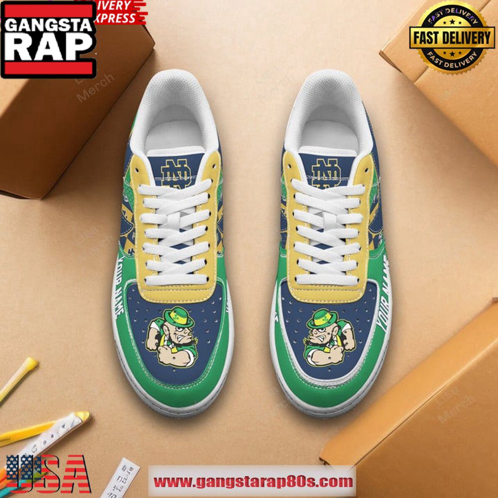Notre Dame Fighting Irish Customize Air Force 1 Sneakers Shoes Notre Dame Fighting Irish Customize Air Force 1 Sneakers Shoes