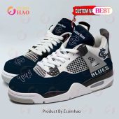 Nrl Carlton Blues Logo Personalized Air Jordan 4 Shoes, Sneaker Wow, Cute Pie - demo10