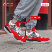 Nrl Dolphins Pattern Logo Custom Name Air Jordan 4 Shoes Sneaker 4 Vjrtq.jpg - demo10