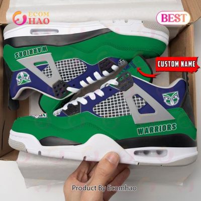 New Zealand Warriors Pattern Logo Custom Name Air Jordan 4 Shoes, Sneaker