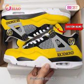 Nrl Richmond Logo Personalized Air Jordan 4 Shoes, Sneaker Pic Of The Century - demo10