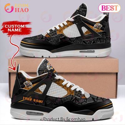 NRL Wests Tigers Air Jordan 4 Sneaker Custom Name