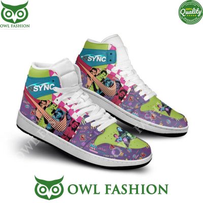 NSYNC American vocal group and boy band Air Jordan High Top shoes