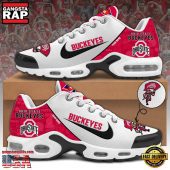 NCAA Custom Name Ohio State Buckeyes Football Mascot Symbol Air Max Plus Shoes Running Sneakers