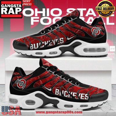 Ohio State Buckeyes Football Air Max Plus Shoes Running Sneakers