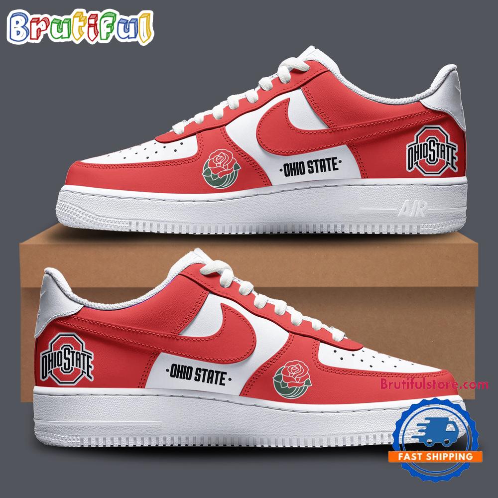 Ohio State Buckeyes x Rose Bowl Air Force 1 Shoes Sneaker Ohio State Buckeyes x Rose Bowl Air Force 1 Shoes Sneaker