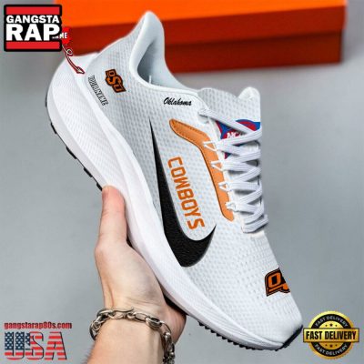 Custom Name Oklahoma State Cowboys New Design Air Force 1 Shoes Running Sneakers