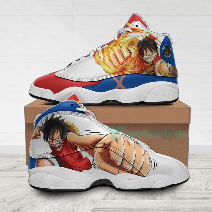 ONE PIECE Monkey D Luffy Anime Air Jordan 13 Shoes ONE PIECE Monkey D Luffy Anime Air Jordan 13 Shoes