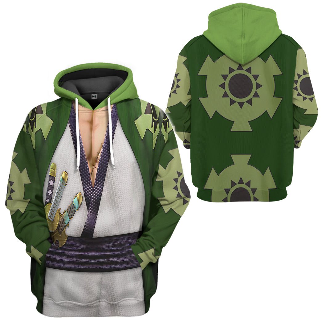 ONE PIECE Roronoa Zoro The Wano Country Pullover Hoodie ONE PIECE Roronoa Zoro The Wano Country Pullover Hoodie