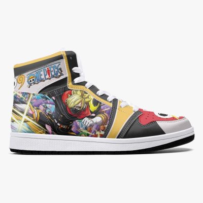 ONE PIECE Vinsmoke Sanji Stealth Black Air Jordan 1 High Sneakers