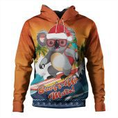Australia Hoodie Merry Christmas Surf's Up, Mate Koala