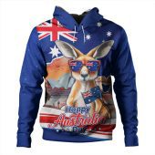 Australia Hoodie Happy Australia Day Kangaroo With Sydney Opera House At Sunset
