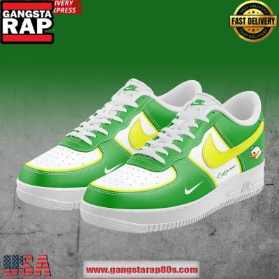 Oregon Ducks Football Custom Air Force 1 Sneakers Shoes