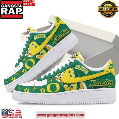 Oregon Ducks x Donald Duck Limited Edition Air Force 1 Sneakers Shoes