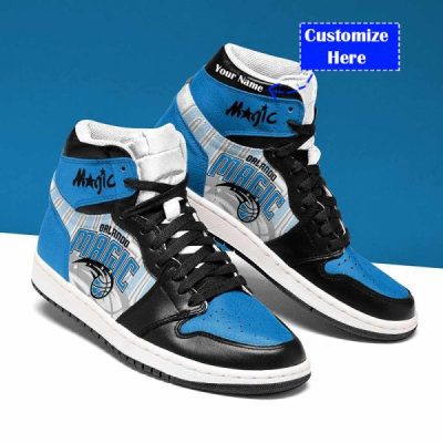 NBA Orlando Magic Custom Name Air Jordan 1 High Sneakers