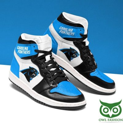 Carolina Panthers Team Logo AJ High Top Sneaker Boots