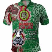 Australia Rabbitohs Custom Polo Shirt - Bunnies for Life Polo Shirt