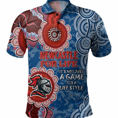 Newcastle Knights Anzac Custom Polo Shirt - Knights Bound Together Polo Shirt