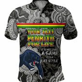 Penrith Panthers Custom Polo Shirt - Penrith Panthers For Life Polo Shirt