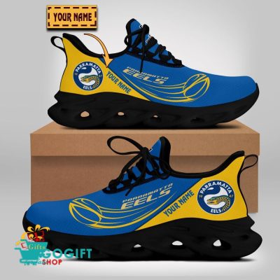 Parramatta Eels Custom Name New Edition Max Soul Shoes