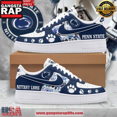 Penn State Nittany Lions Football Air Force 1 Running Sneakers Shoes