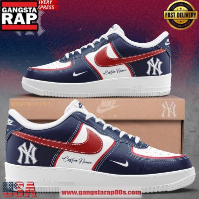 Personalization MLB New York Yankees 2024 Air Force 1 Sneakers Shoes Sneaker