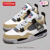 Personalization Nfl New Orleans Saints Air Jordan 4 You Look Lazy - demo10