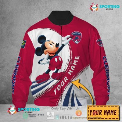 Clermont Foot 63 Custom Name Mickey Bomber Jacket