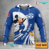 FC Schalke 04 Custom Name Mickey Pullover Hoodie