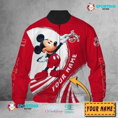 1. FC K?ln Custom Name Mickey Bomber Jacket