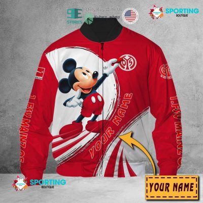 1. FSV Mainz 05 Custom Name Mickey Bomber Jacket