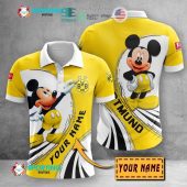 Borussia Dortmund Custom Name Yellow Mickey Polo Shirt