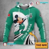 Borussia M?nchengladbach Custom Name Mickey Pullover Hoodie