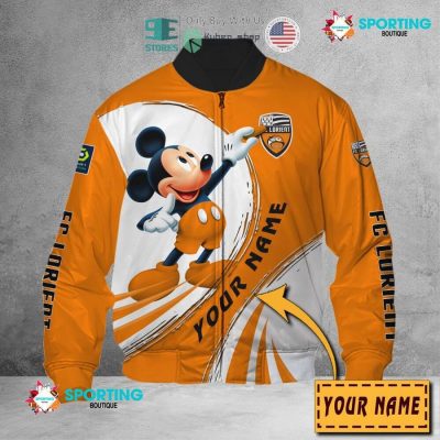 FC Lorient Custom Name Mickey Bomber Jacket