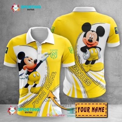 FC Nantes Custom Name Mickey Polo Shirt