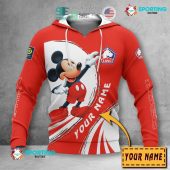 LOSC Lille Custom Name Mickey Pullover Hoodie