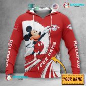 RB Leipzig Custom Name Mickey Pullover Hoodie