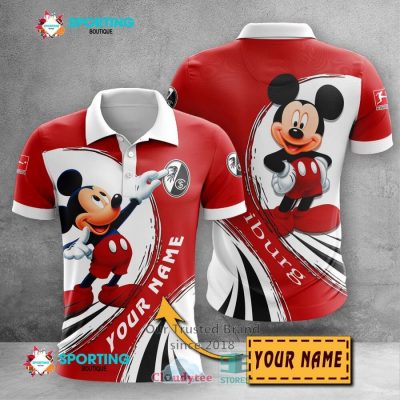 SC Freiburg Custom Name Mickey Polo Shirt
