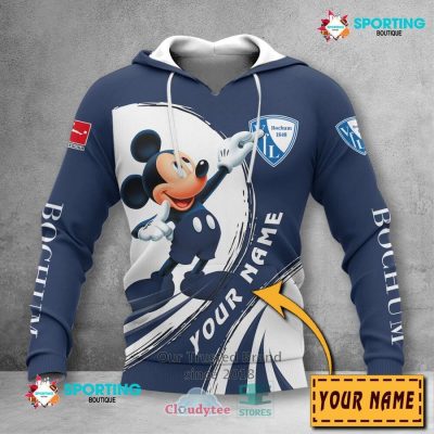 VfL Bochum 1848 Custom Name Mickey Pullover Hoodie