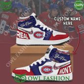 Personalized Montreal Canadiens NHL Ice Hockey Air Jordan High Top