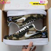Personalized Name CRYSTAL PALACE FC Camouflage Air Force 1 Sneaker