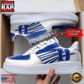 NCAA Custom Name Duke Blue Devils Seminoles Air Force 1 Running Sneakers Shoes