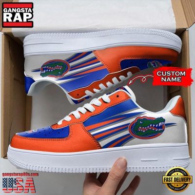 NCAA Custom Name Florida Gators Seminoles Air Force 1 Running Sneakers Shoes