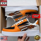 NCAA Custom Name Oklahoma State Cowboys Air Force 1 Running Sneakers Shoes