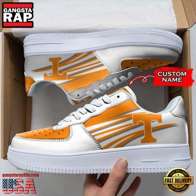 NCAA Custom Name Tennessee Volunteers Air Force 1 Running Sneakers Shoes