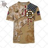 Personalized Nhl Boston Bruins Marine Corps Camo Hoodie Nice Shot Bro - demo10