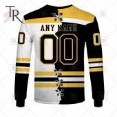 Personalized Nhl Boston Bruins Mix Jersey 2023 Style Hoodie Rocking Picture - demo10
