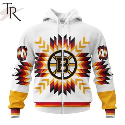 Personalized NHL Boston Bruins Special Design With Native Pattern Hoodie